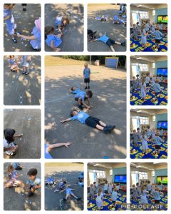 Year 1 learning about the parts of the body.